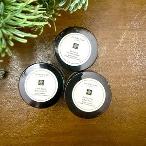 3x Jo Malone Body Creme Cream Travel Size, 0.5oz/15ml Each, 3 Different Scents